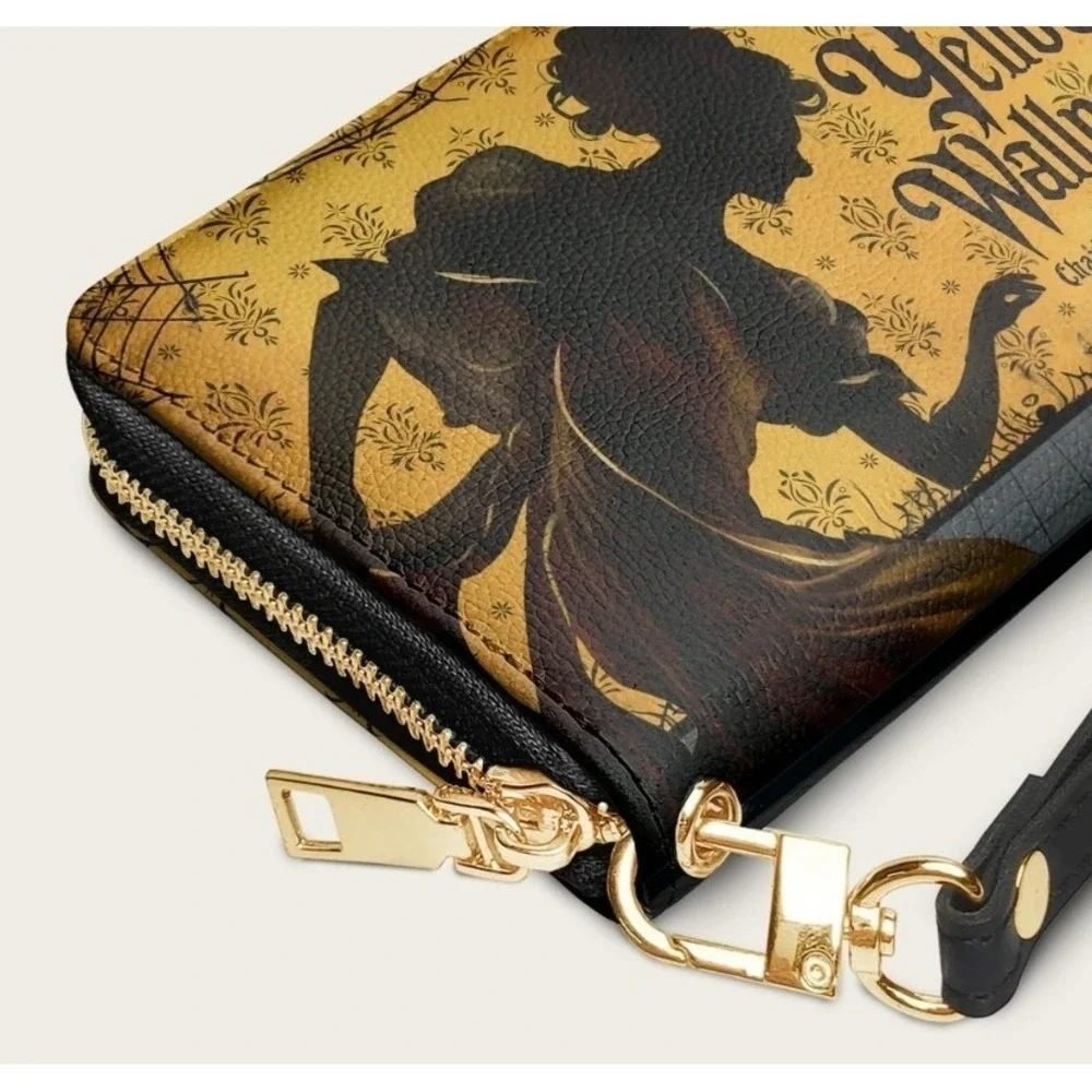 The Yellow Wallpaper Wallet Horror Goth Halloween New NWT Grunge Emo Excellent
